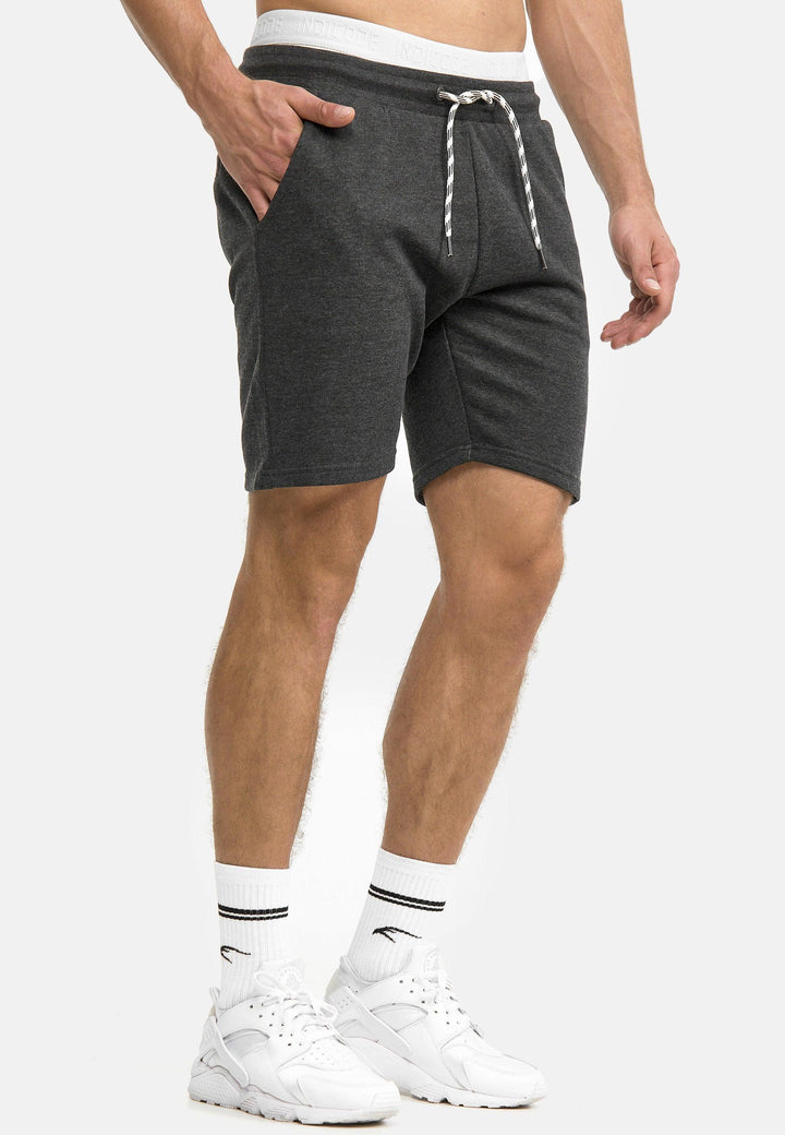Indicode Herren Yates Sweatshorts mit Kordelzug und 3 Taschen - INDICODE