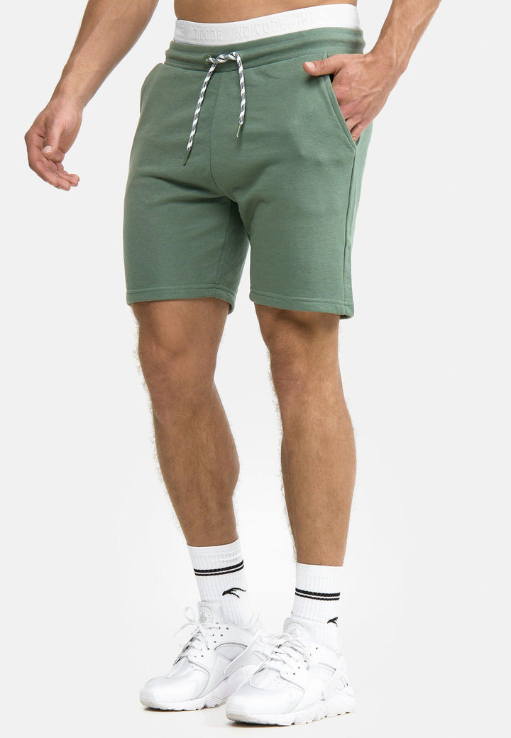 Indicode Herren Yates Sweatshorts mit Kordelzug und 3 Taschen - INDICODE