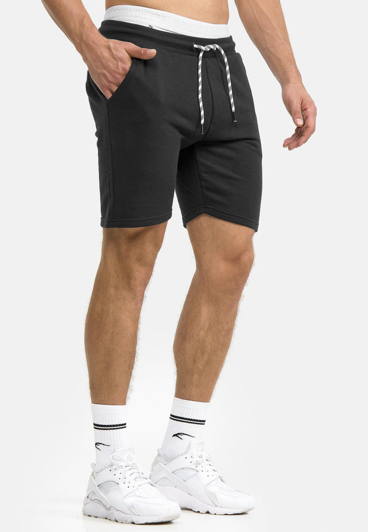 Indicode Herren Yates Sweatshorts mit Kordelzug und 3 Taschen - INDICODE