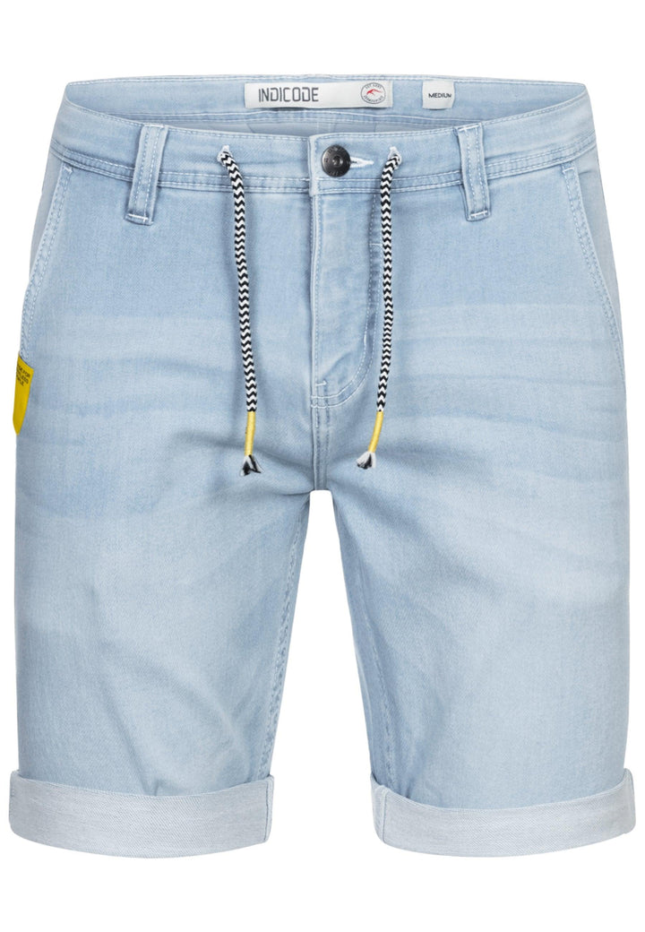 Indicode Herren Azibo Jeans Jogging Shorts mit 4 Taschen - INDICODE