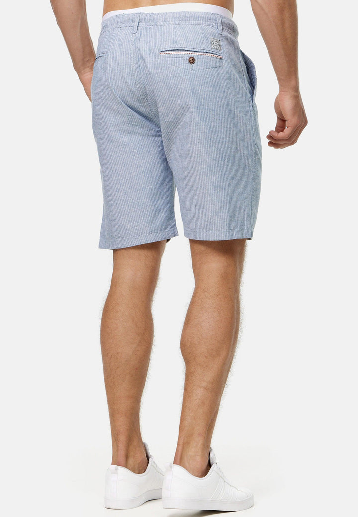 Indicode Herren Corvallis Chino Shorts mit 4 Taschen aus 55% Leinen
