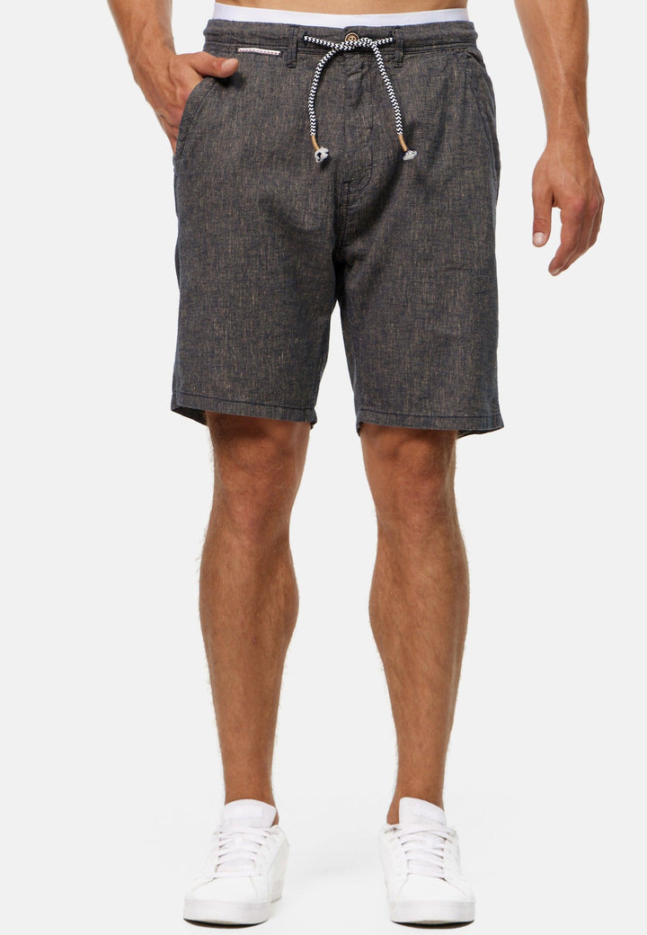 Indicode Herren Alonso Shorts aus 55% Leinen & 45% Baumwolle - INDICODE