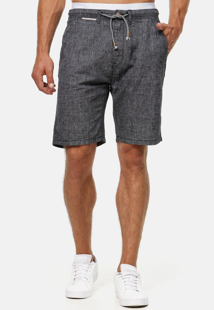 Indicode Herren Alonso Shorts aus 55% Leinen & 45% Baumwolle - INDICODE