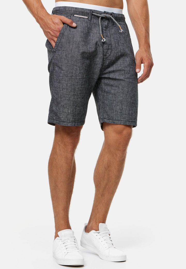 Indicode Herren Alonso Shorts aus 55% Leinen & 45% Baumwolle - INDICODE