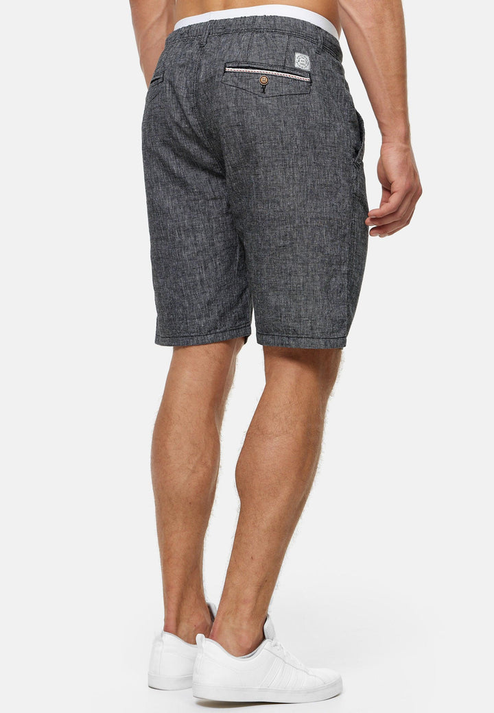 Indicode Herren Alonso Shorts aus 55% Leinen & 45% Baumwolle - INDICODE