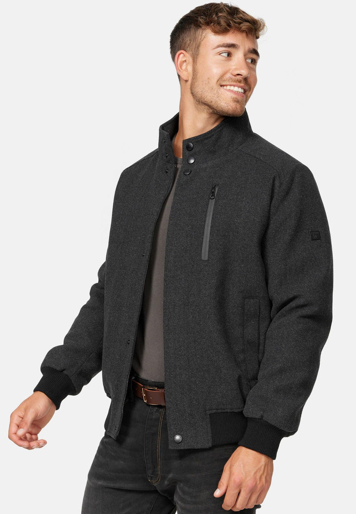 Indicode Herren Bob Winterjacke mit Stehkragen 50% Wolle-Anteil - INDICODE