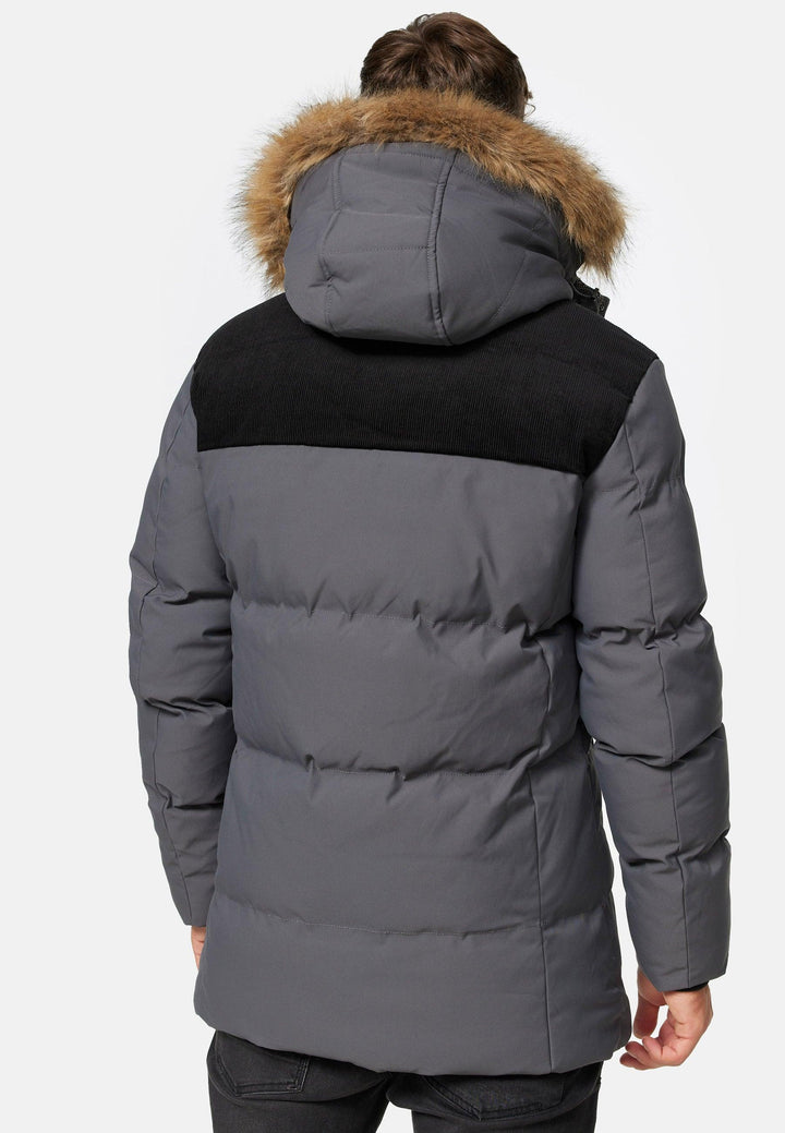 Indicode Herren Hexyl Winterparka mit Kapuze - INDICODE