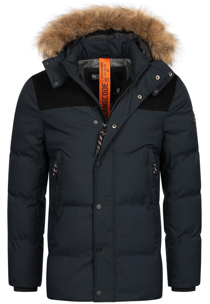Indicode Herren Hexyl Winterparka mit Kapuze - INDICODE