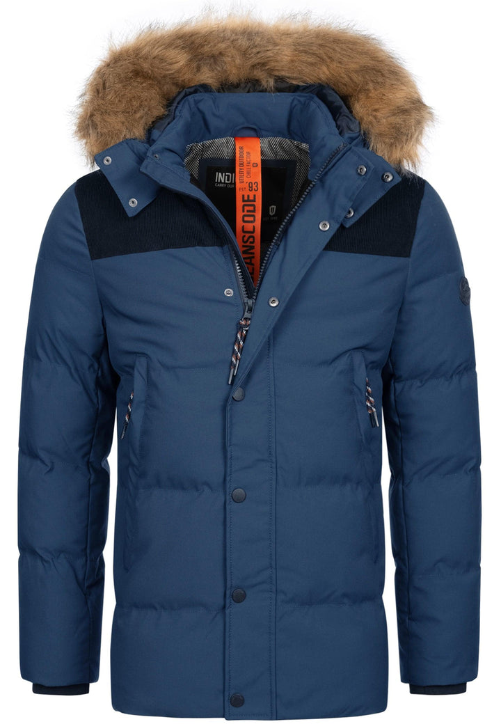 Indicode Herren Hexyl Winterparka mit Kapuze - INDICODE