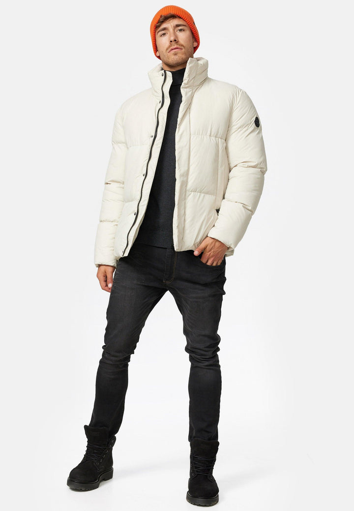 Indicode Herren Lanse Winterjacke in Daunenjacken-Optik mit Stehkragen - INDICODE