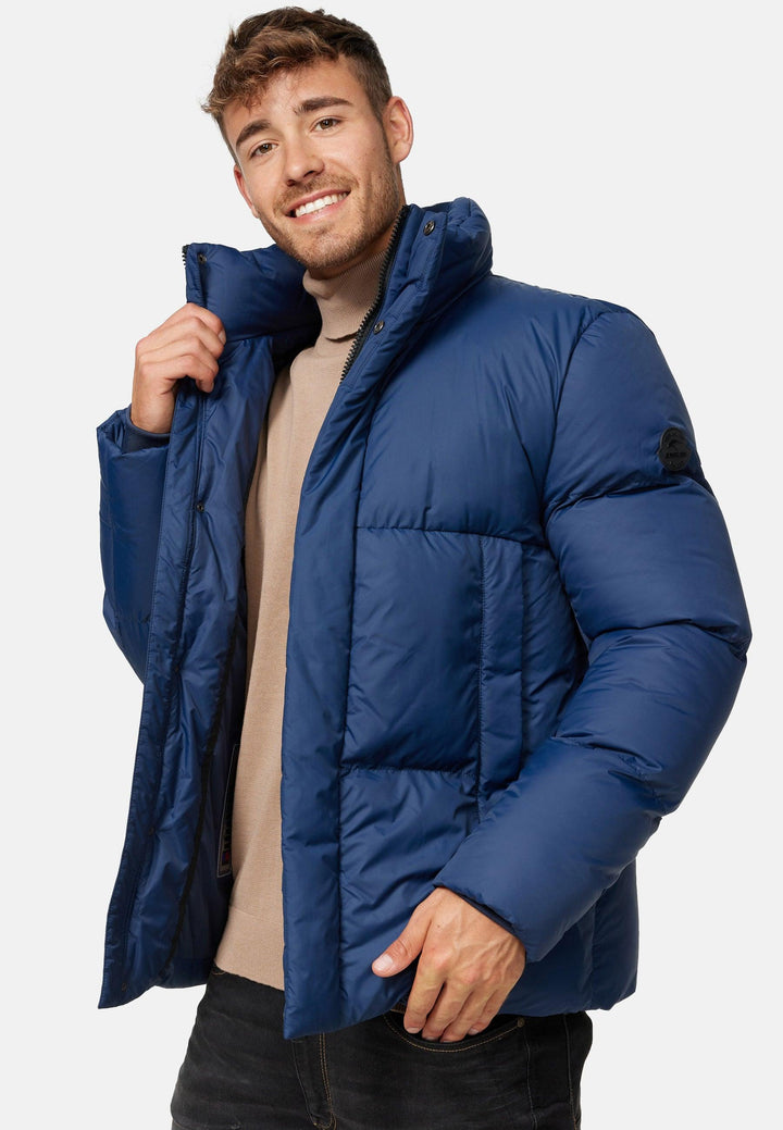 Indicode Herren Lanse Winterjacke in Daunenjacken-Optik mit Stehkragen - INDICODE