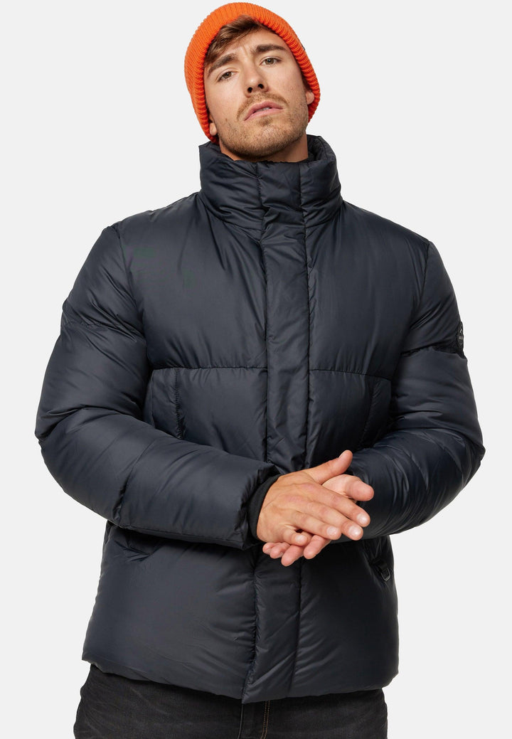 Indicode Herren Lanse Winterjacke in Daunenjacken-Optik mit Stehkragen - INDICODE