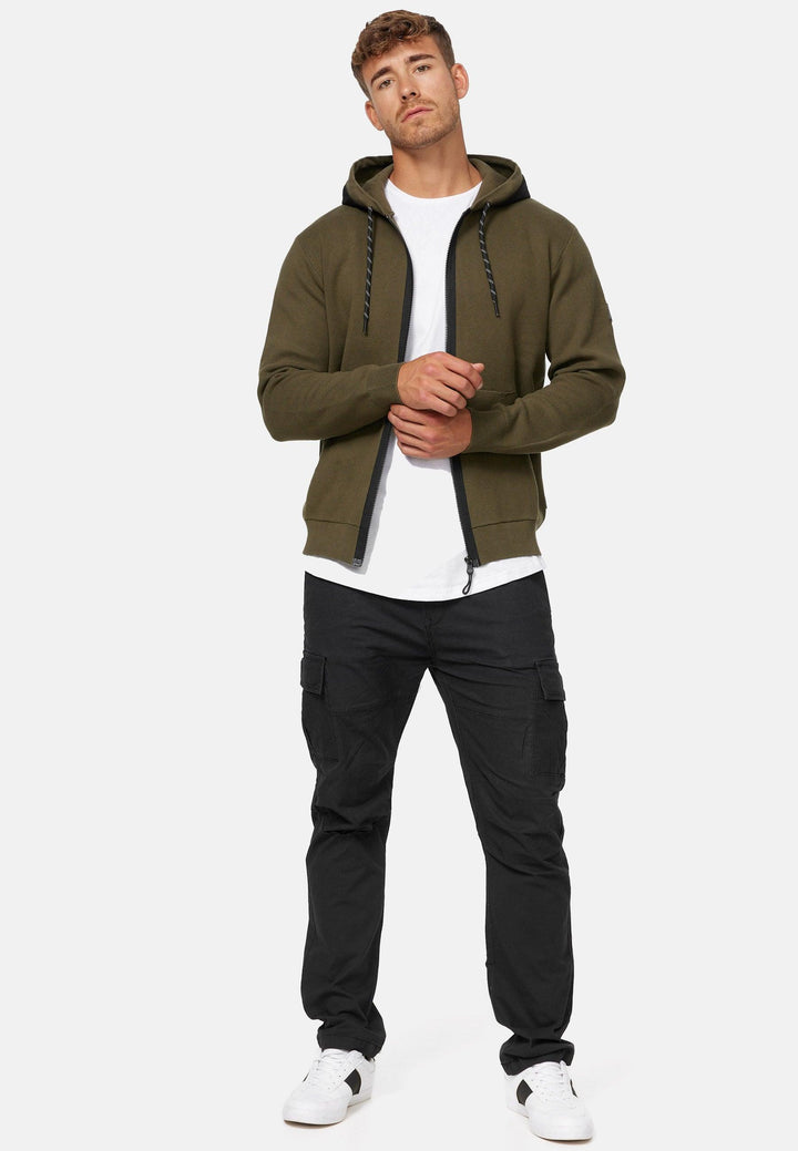 Indicode Herren Reilly Sweatjacke mit Kapuze - INDICODE