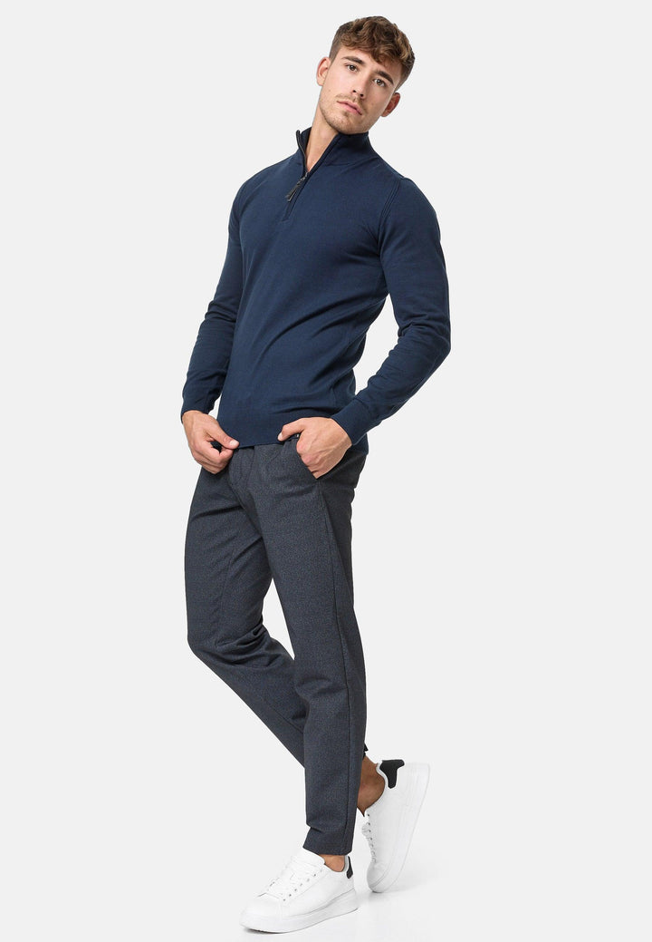 Indicode Herren Gore Pullover aus 80% Baumwolle mit Stehkragen - INDICODE