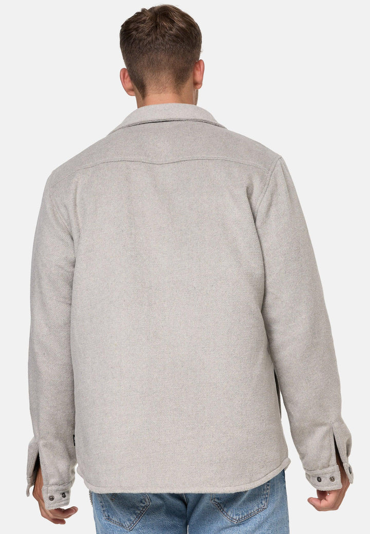 Indicode Herren Henderson Langarmhemd Übergangsjacke gefüttert - INDICODE