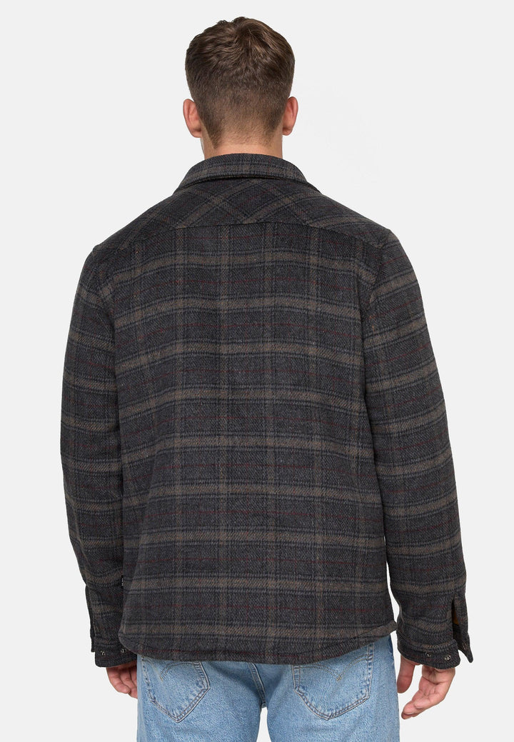 Indicode Herren Henderson Langarmhemd Übergangsjacke gefüttert - INDICODE