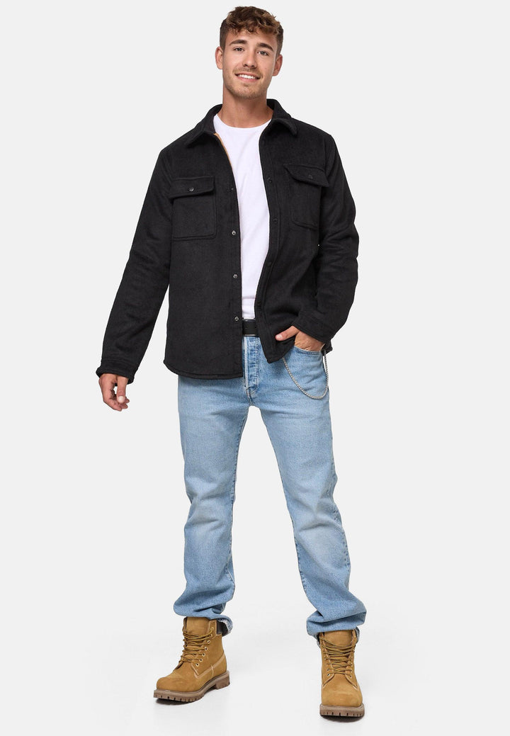 Indicode Herren Henderson Langarmhemd Übergangsjacke gefüttert - INDICODE
