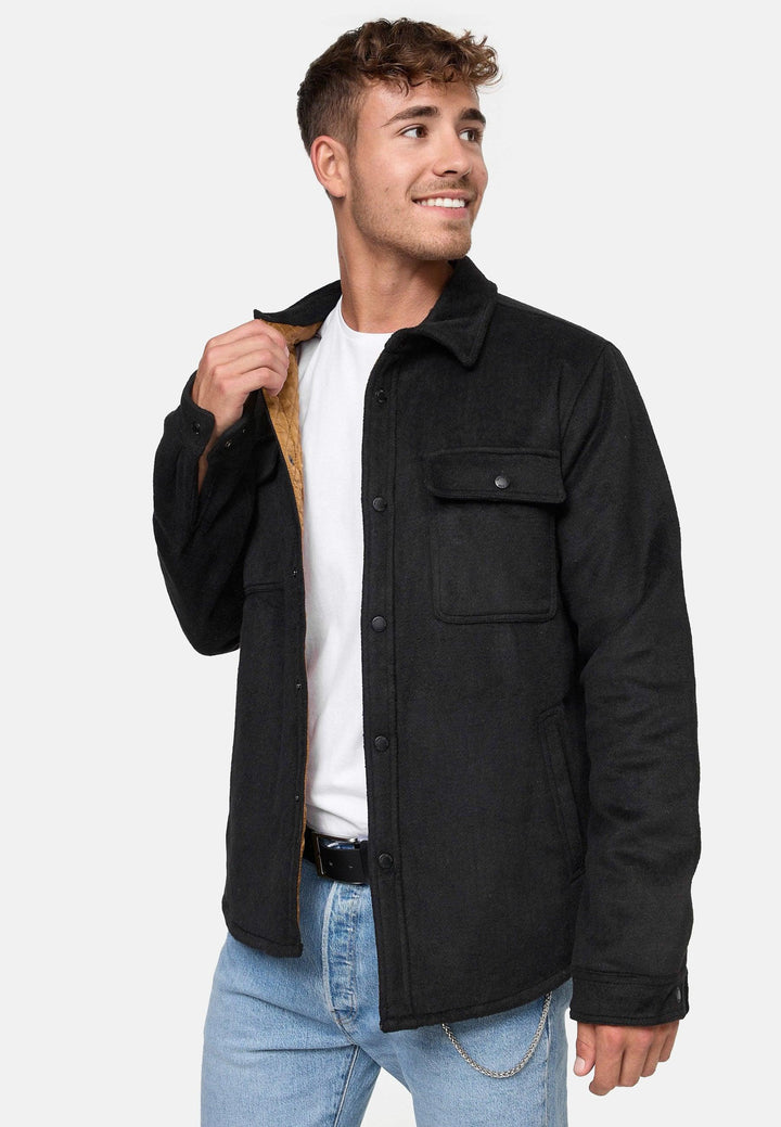 Indicode Herren Henderson Langarmhemd Übergangsjacke gefüttert - INDICODE