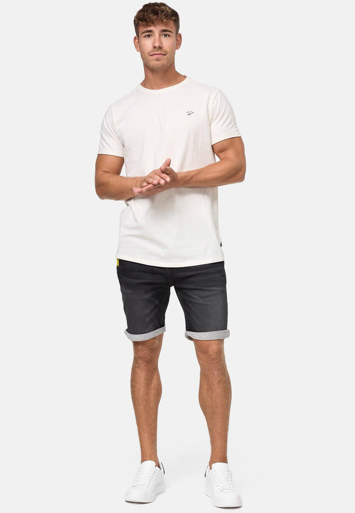 Indicode Herren Azibo Jeans Jogging Shorts mit 4 Taschen - INDICODE