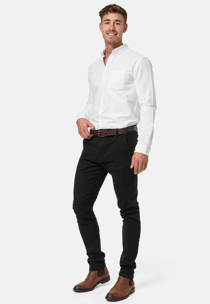 Indicode Herren Buckner Stoffhose mit 4 Taschen aus 98% Baumwolle - INDICODE
