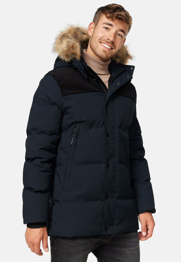 Indicode Herren Hexyl Winterparka mit Kapuze - INDICODE