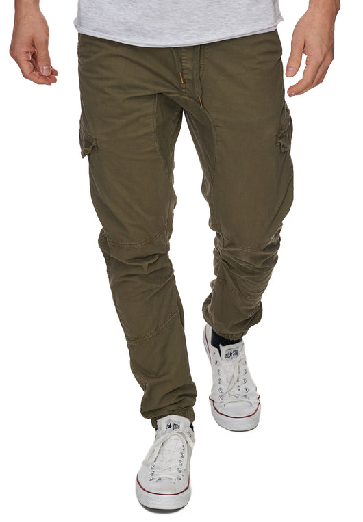 Indicode Herren Levy Cargohose aus Baumwolle mit 6 Taschen