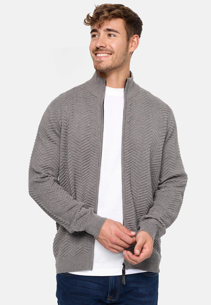Indicode Herren Lexson Strickjacke mit Stehkragen - INDICODE
