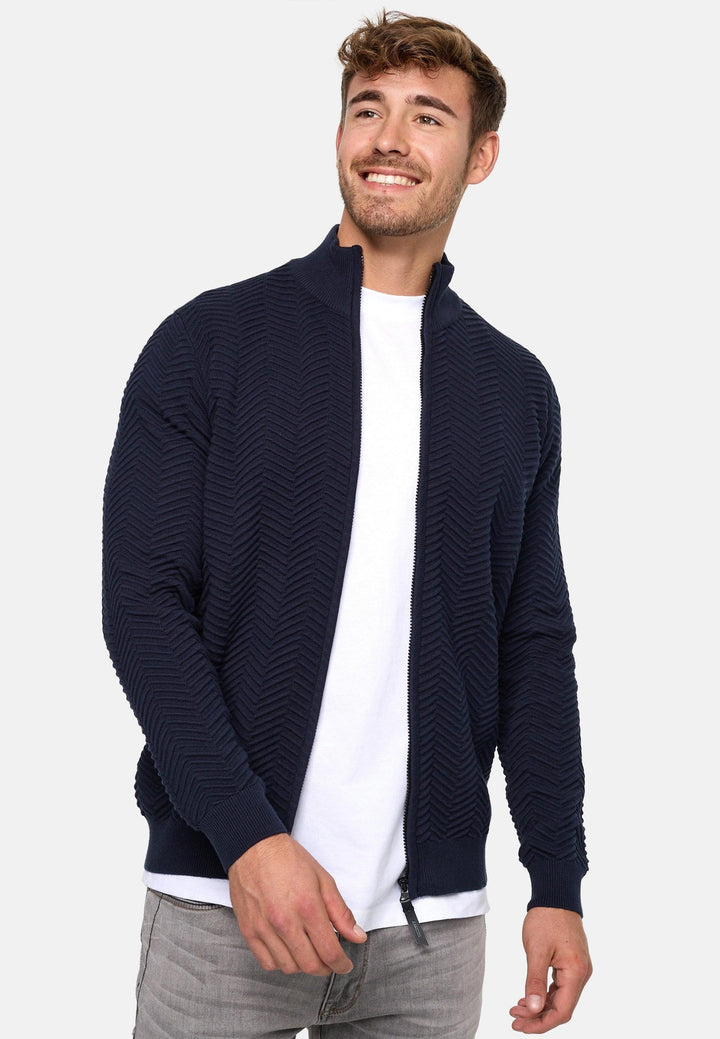 Indicode Herren Lexson Strickjacke mit Stehkragen - INDICODE