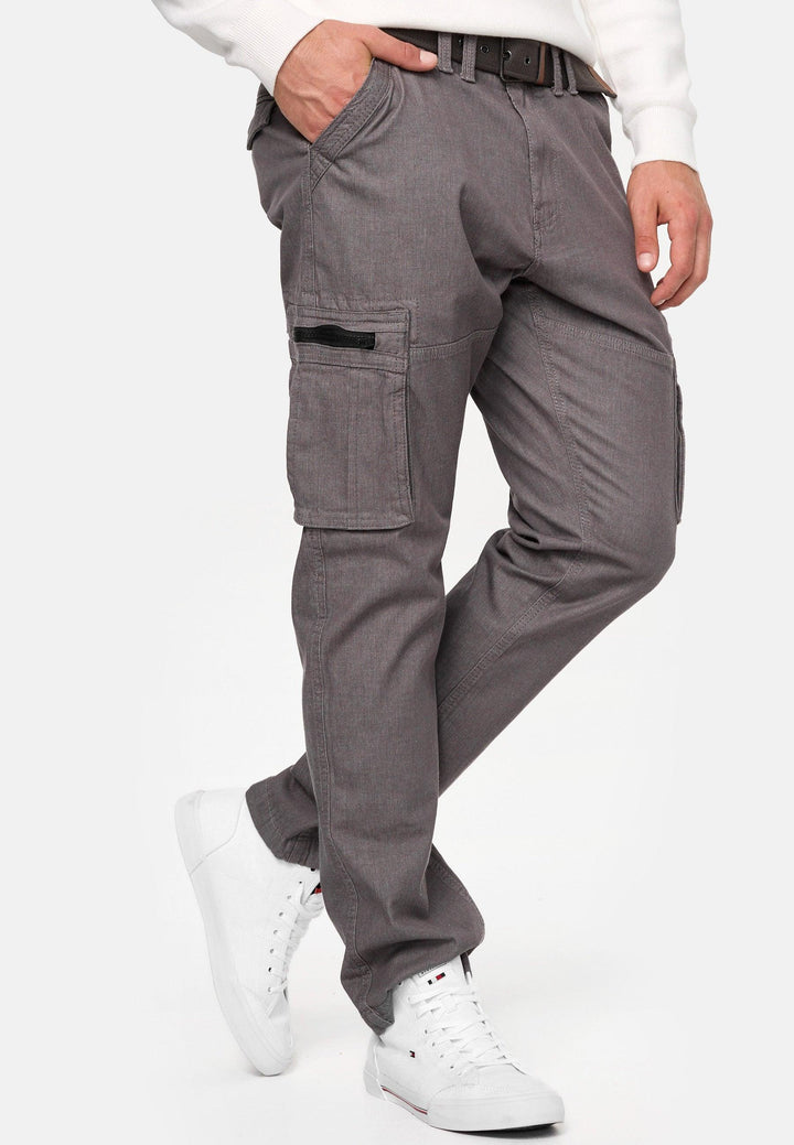 Indicode Herren Analia Cargohose aus Baumwolle mit 6 Taschen - INDICODE