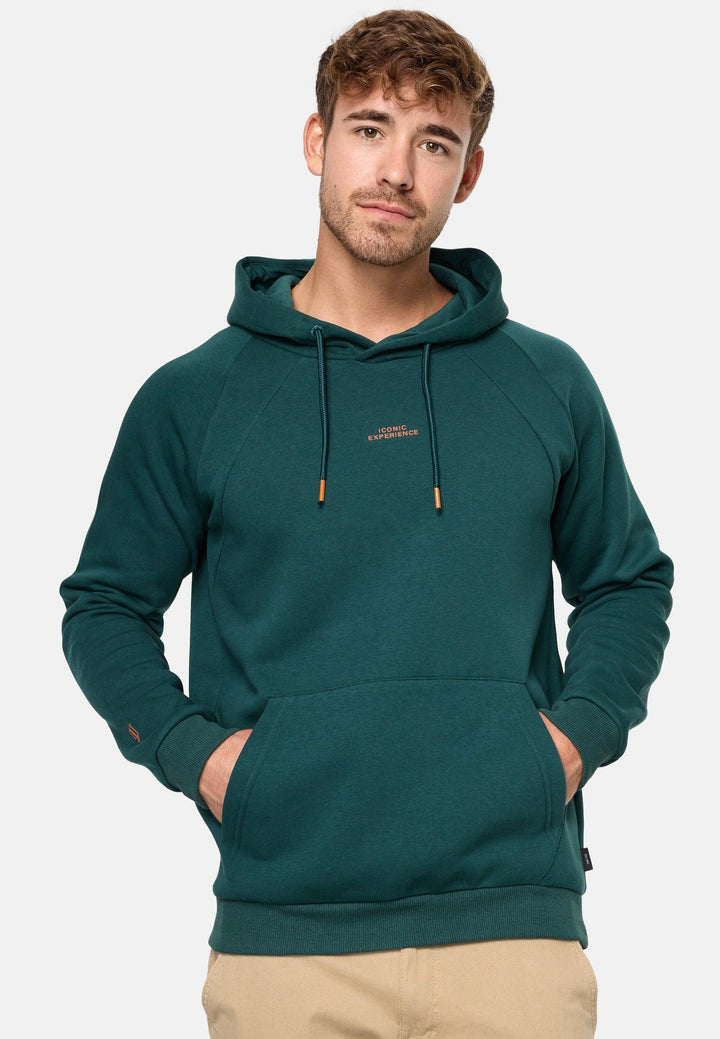 Indicode Herren Virginia Sweatshirt mit Kapuze | Hoodie Kapuzenpullover für Männer - INDICODE