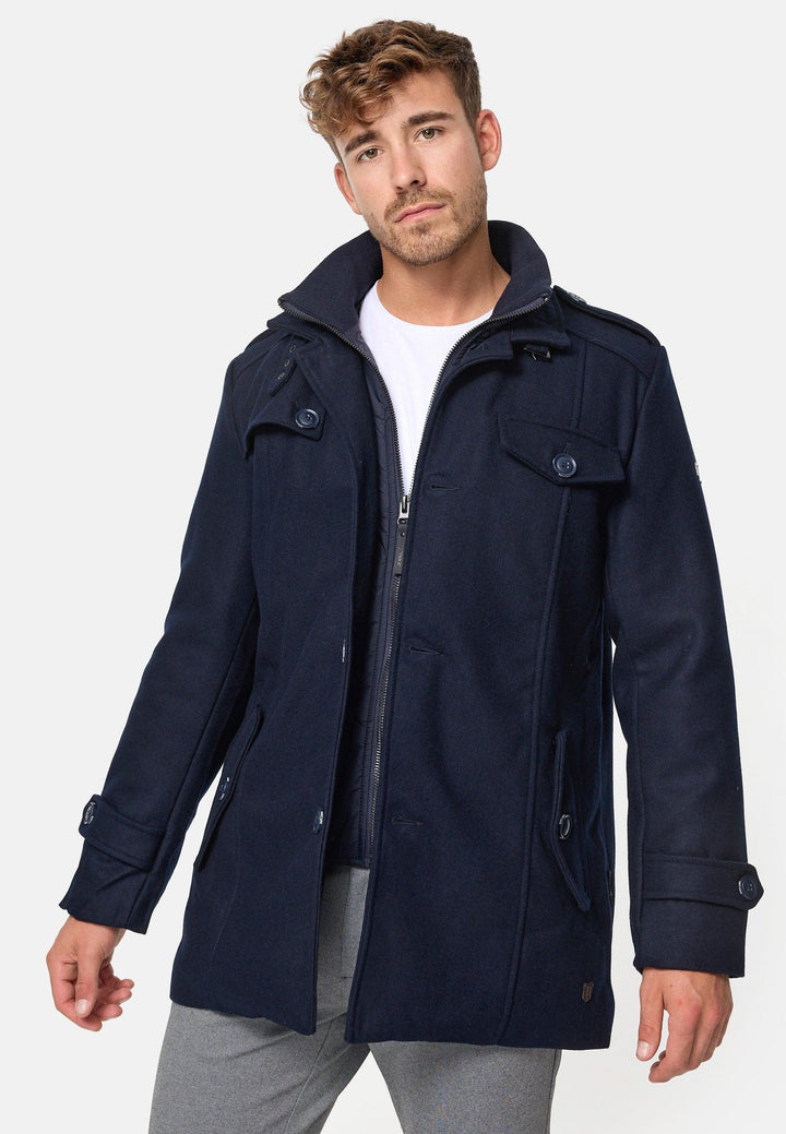 Indicode Herren Brandon Kurzmantel mit Stehkragen - INDICODE