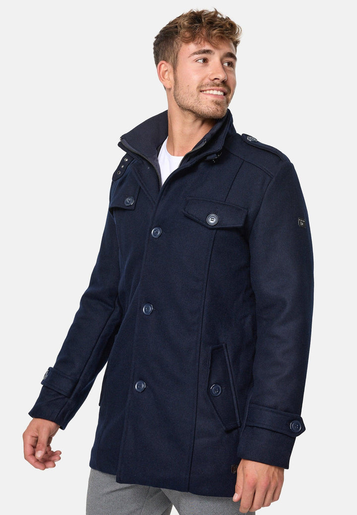 Indicode Herren Brandon Kurzmantel mit Stehkragen - INDICODE