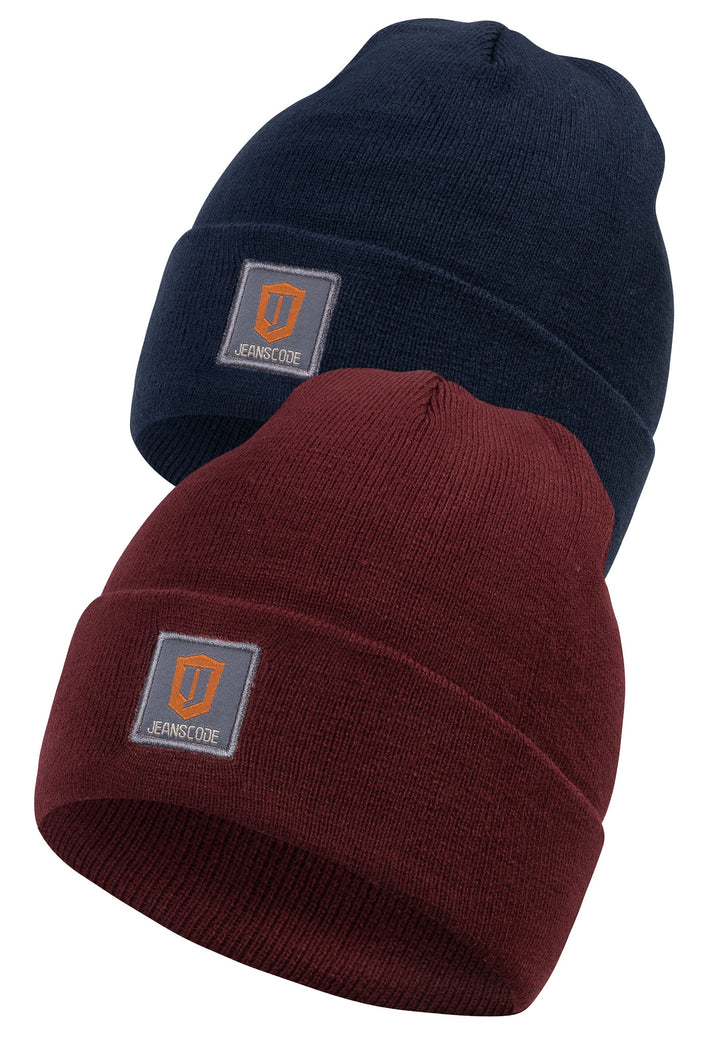 Indicode Herren Vulcano 2er-Pack Wintermütze Beanie - INDICODE