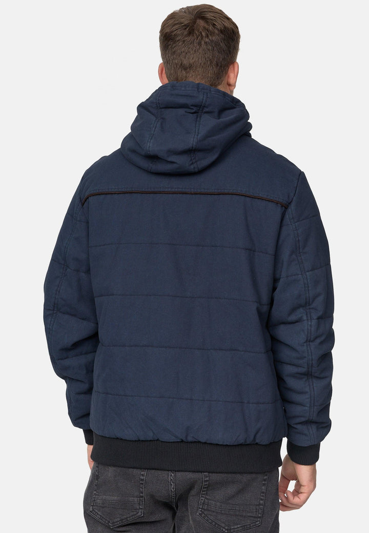Indicode Herren Cowdell Winterjacke mit Teddy-Futter Kapuze - INDICODE