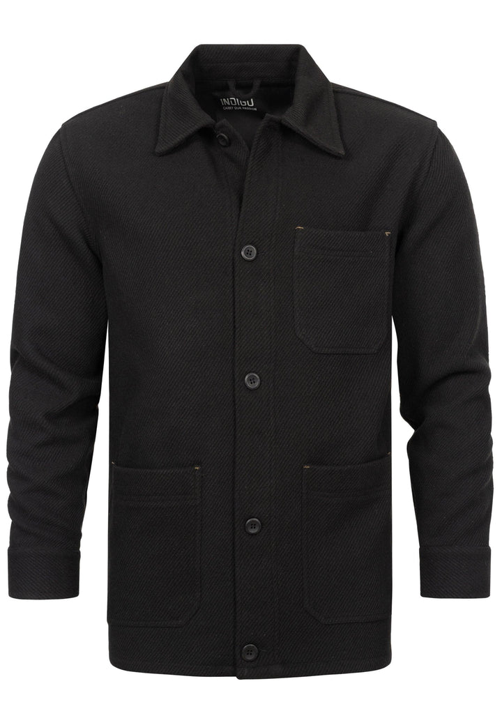 Indicode Herren Thanasis Übergangsjacke mit Knopfleiste | Herrenjacke - INDICODE