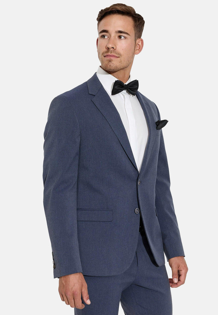 Jeff Herren George Plain Blazer mit Stretch | klassisches Sakko Herrenjackett - INDICODE