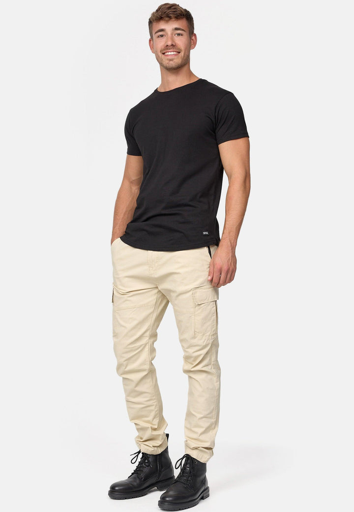 Indicode Herren Mathews Cargohose aus Baumwolle mit 8 Taschen - INDICODE