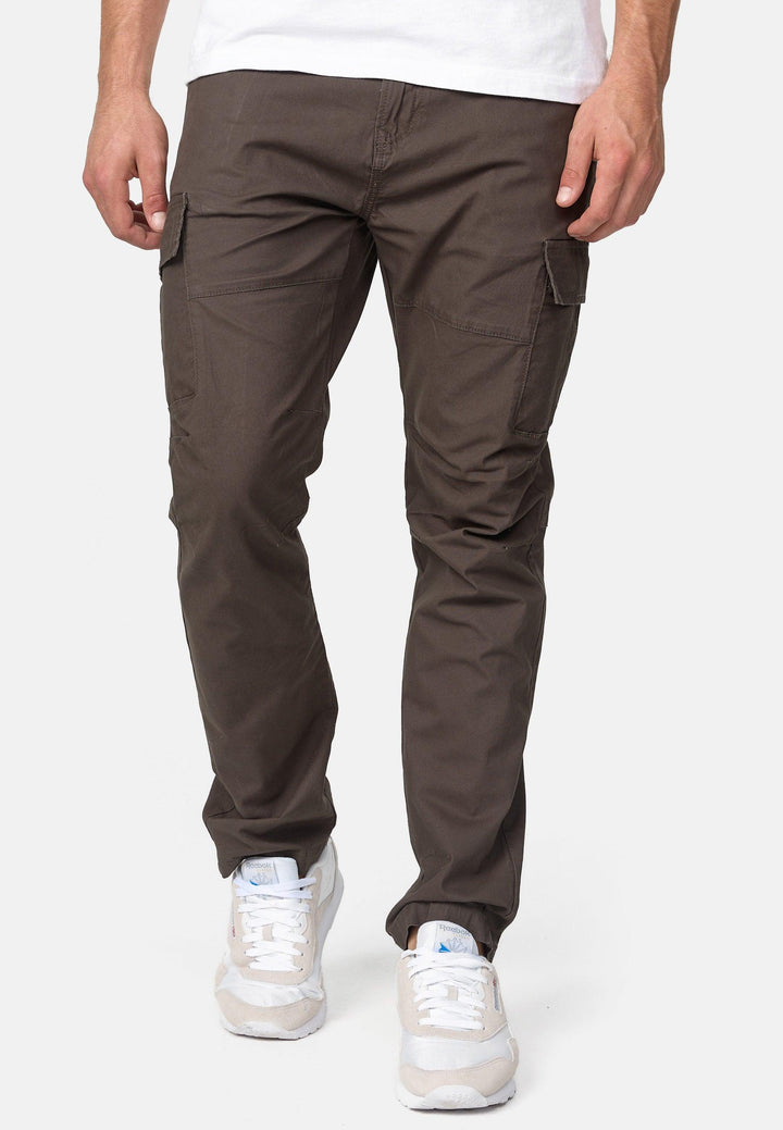 Indicode Herren Mathews Cargohose aus Baumwolle mit 8 Taschen - INDICODE