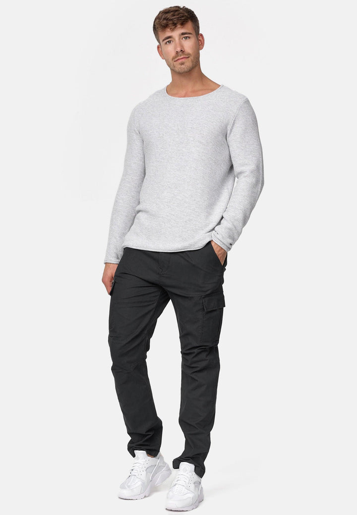 Indicode Herren Mathews Cargohose aus Baumwolle mit 8 Taschen - INDICODE