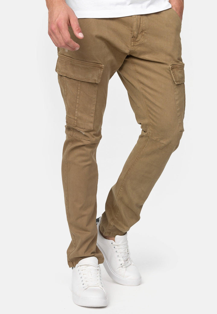 Indicode Herren Rayane Cargohose aus Baumwolle mit 8 Taschen - INDICODE