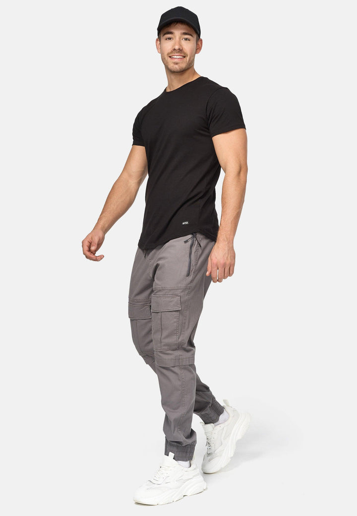 Indicode Herren Dennis Cargohose aus 98% Baumwolle mit 6 Taschen - INDICODE