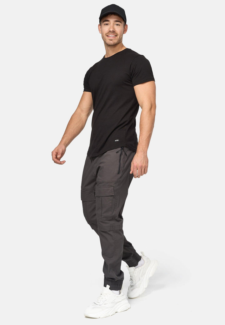 Indicode Herren Dennis Cargohose aus 98% Baumwolle mit 6 Taschen - INDICODE