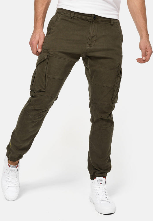 Indicode Men's Hawkins 98% Cotton Stretch Cargo Pants