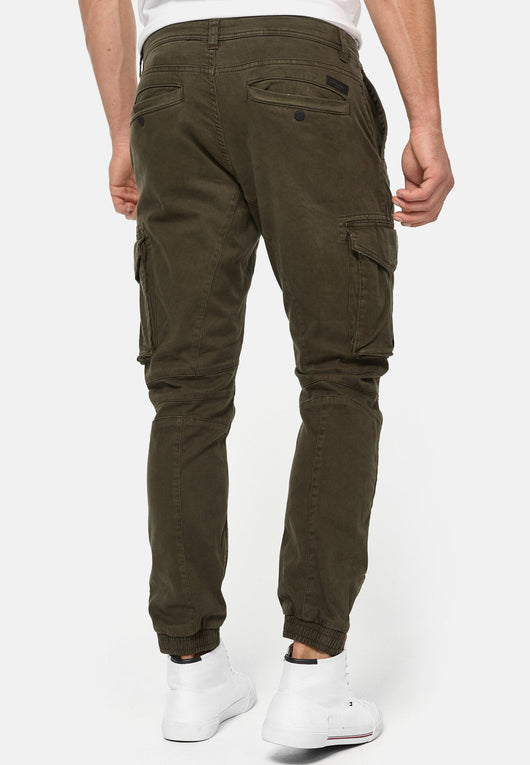 Indicode Men's Hawkins 98% Cotton Stretch Cargo Pants