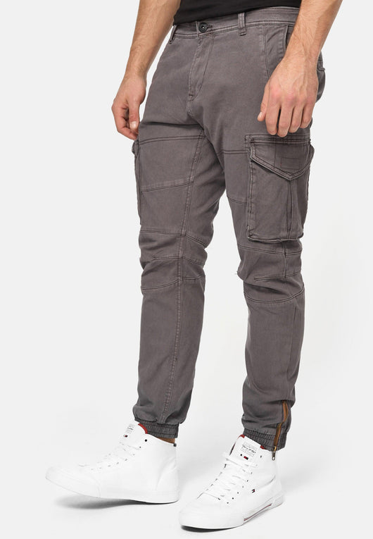 Indicode Men's Hawkins 98% Cotton Stretch Cargo Pants