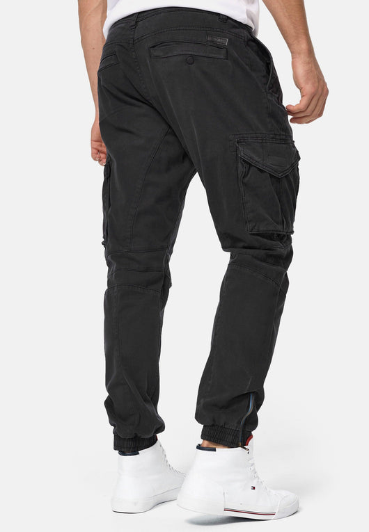 Indicode Men's Hawkins 98% Cotton Stretch Cargo Pants