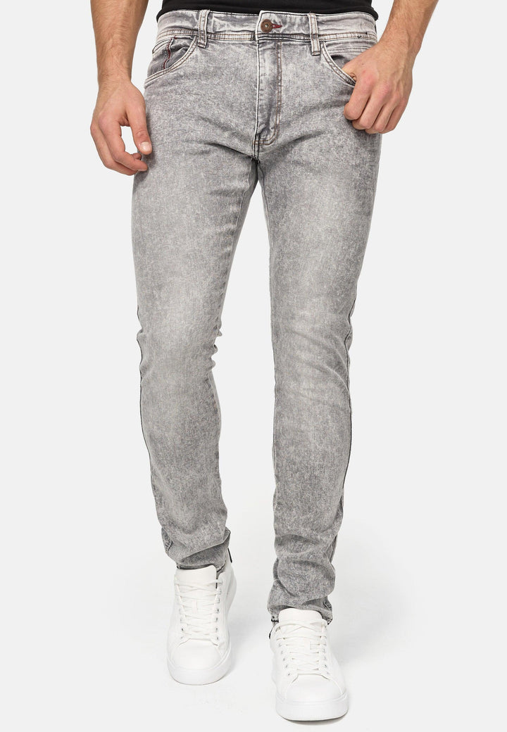 Indicode Herren Jake Super Stretch Jeanshose aus 90% Baumwolle mit 5 Taschen - INDICODE