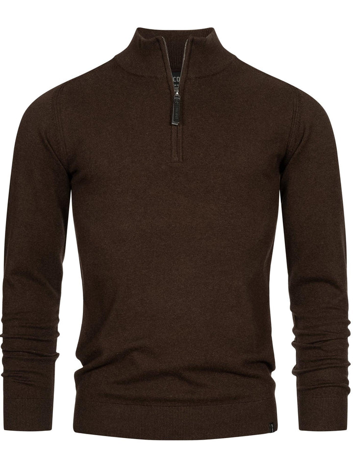 Indicode Herren Gore Pullover aus 80% Baumwolle mit Stehkragen - INDICODE