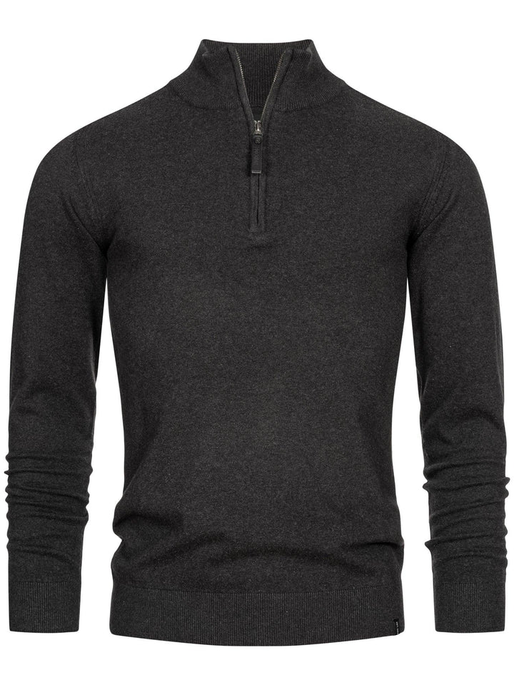 Indicode Herren Gore Pullover aus 80% Baumwolle mit Stehkragen - INDICODE