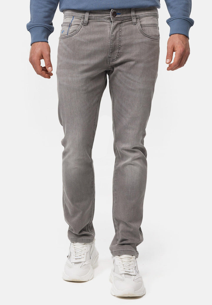 Indicode Herren INCoil Jeanshose aus 77% Baumwolle Super-Stretch - INDICODE